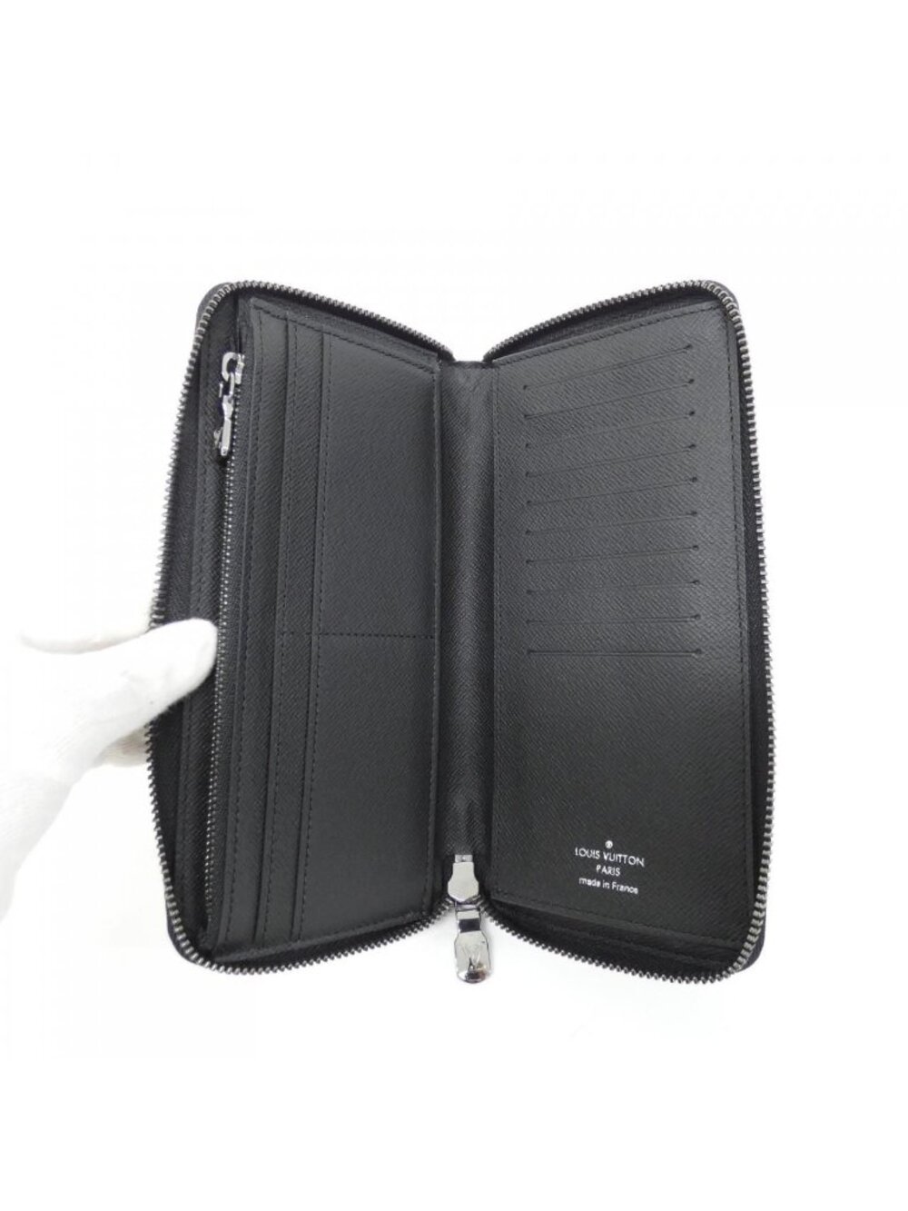 ★SOLD★ Louis Vuitton Monogram Eclipse Zippy Wallet Vertical - Picture 3 of 7